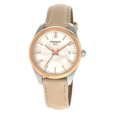 Tissot Pr 100 Quartz White Mother Of Pearl Dial Ladies Watch T1502102611100 In Neutral