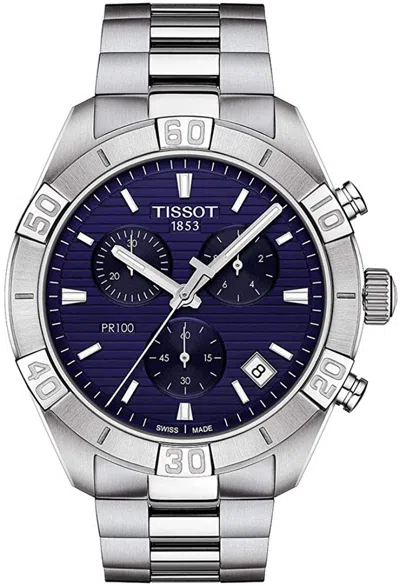 Pre-owned Tissot Pr 100 Sport Chronograph Mens Watch T1016171104100