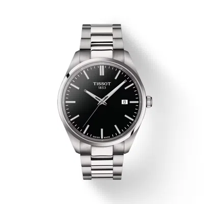 Pre-owned Tissot Pr 100 Stainless Steel Men's Black Watch T1504101105100