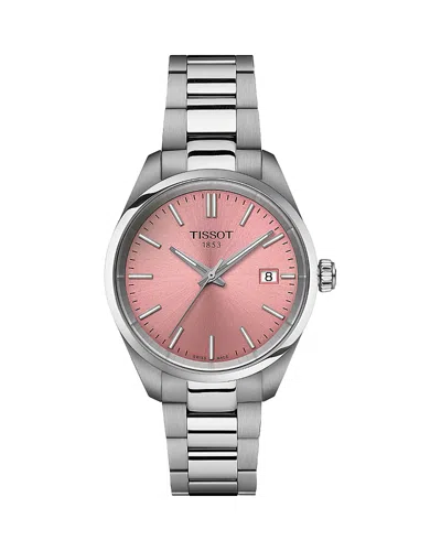 Tissot Women's Swiss Pr 100 Stainless Steel Bracelet Watch 34mm In Pink