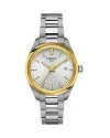 Tissot Unisex Swiss Pr 100 Stainless Steel Bracelet Watch 34mm In Silver