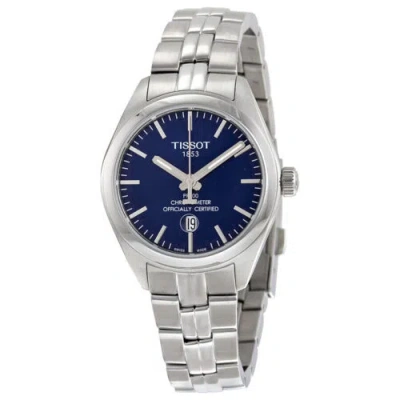 Pre-owned Tissot Pr 100 Women's 33mm Blue Dial Swiss Made Quartz Watch T1012511104100