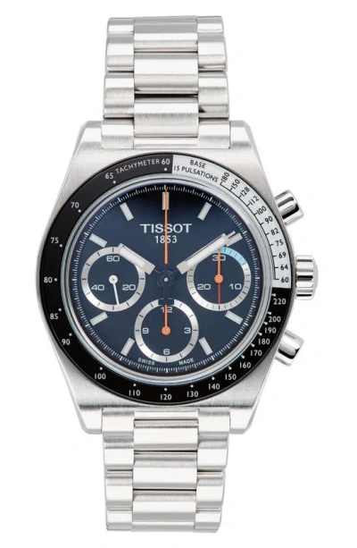 Tissot Pr516 Mechanical Chronograph, 41mm In Black/silver