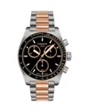 Tissot Pr516 Chronograph, 40mm In Black/two Tone