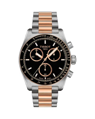 Tissot Pr516 Chronograph, 40mm In Black/two Tone