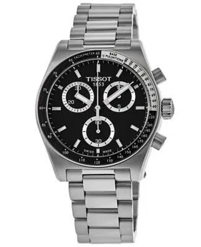Pre-owned Tissot Pr516 Chronograph Quartz Black Dial Men's Watch T149.417.11.051.00