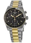 Tissot Pr516 Chronograph Quartz Black Dial Two-tone Steel Men's Watch T149.417.22.051.00 In Black