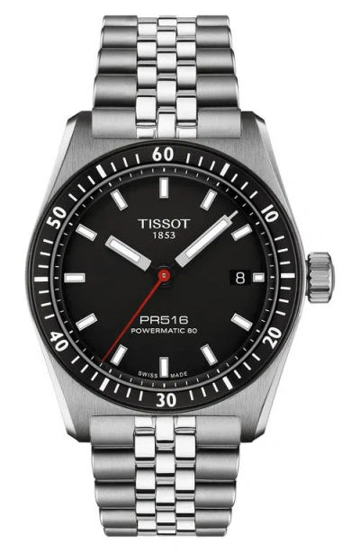 TISSOT TISSOT PR516 POWERMATIC 80 AUTOMATIC BRACELET WATCH, 38MM