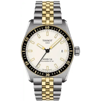 Tissot Pr516 Powermatic 80 Automatic White Dial Two-tone Steel Unisex Watch T149.407.22.011.00