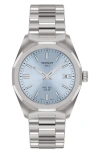 Tissot Women's Swiss Prc 100 Solar Stainless Steel Bracelet Watch 34mm In Gray
