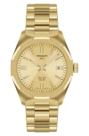 Tissot Prc 100 Solar Quartz Bracelet Watch, 39mm In Gold