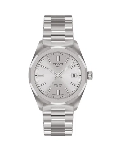 Tissot Prc 100 Solar Quartz Watch, 34mm In Silver