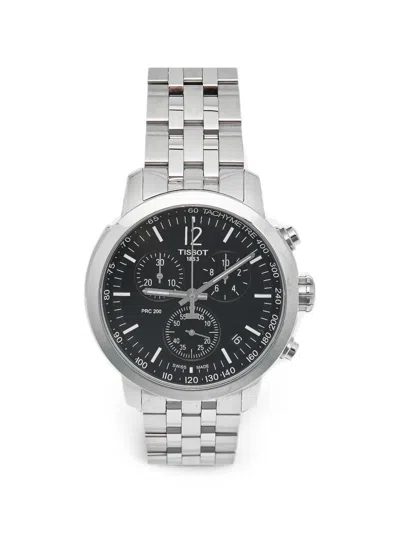 Pre-owned Tissot Prc 200 42mm Watch In Black