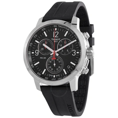 Tissot Prc 200 Chronograph Quartz Black Dial Men's Watch T114.417.17.057.00