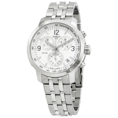 Tissot Prc 200 Chronograph Quartz Silver Dial Men's Watch T114.417.11.037.00
