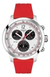 TISSOT TISSOT PRC 200 CHRONOGRAPH RUBBER STRAP WATCH, 43MM