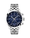 Tissot Prc 200 Chronograph Quartz Blue Dial Mens Watch T114.417.11.047.00 In Blue/silver