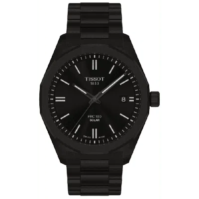 Tissot Prc100 Solar Black Dial Stainless Steel Men's Watch T151.422.33.051.00