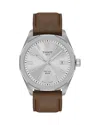 Tissot Prc100 Solar Watch, 39mm In Silver/brown
