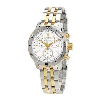 Pre-owned Tissot Prs 200 Chronograph Silver Dial Men's Watch T067.417.22.031.01