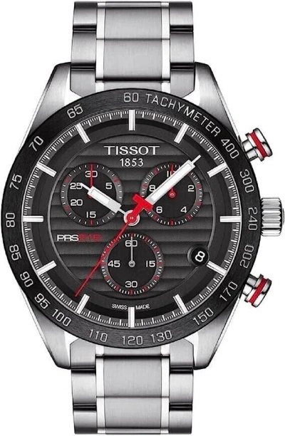 Pre-owned Tissot Prs 516 Chronograph Men's Black Watch - T044.614.21.051.00