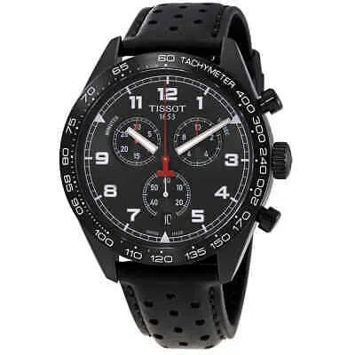 Pre-owned Tissot Prs 516 Chronograph Quartz Black Dial Men's Watch T131.617.36.052.00