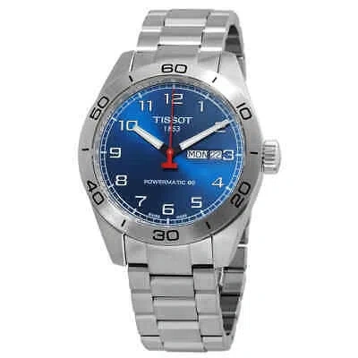 Pre-owned Tissot Prs 516 Powermatic 80 Automatic Blue Dial Men's Watch T131.430.11.042.00