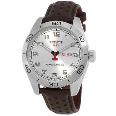 Pre-owned Tissot Prs 516 Powermatic 80 Automatic Silver Dial Men's Watch T1314301603200
