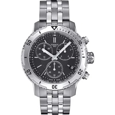 Tissot Prs200 Chronograph Bracelet Watch, 41mm In Black