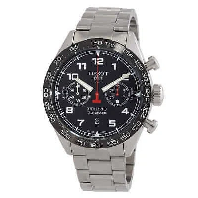 Pre-owned Tissot Prs516 Chronograph Automatic Black Dial Men's Watch T131.627.11.052.00