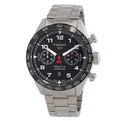 Tissot Prs516 Chronograph Automatic Black Dial Men's Watch T131.627.11.052.00 In Gray