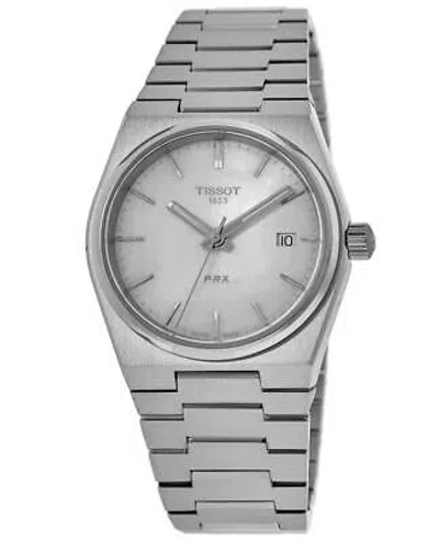 Pre-owned Tissot Prx 35mm Quartz Mother Of Pearl Women's Watch T137.210.11.111.00