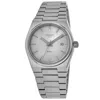 Tissot Prx 35mm Quartz Mother Of Pearl Dial Steel Women's Watch T137.210.11.111.00 In Metallic