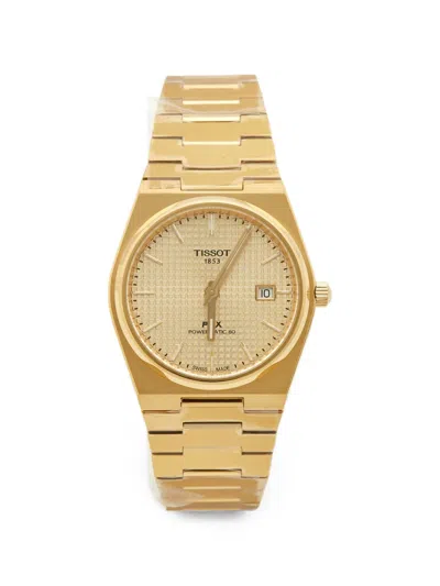 Pre-owned Tissot Prx 40mm Watch In Gold