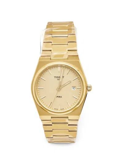 Pre-owned Tissot Prx 40mm Watch In Gold