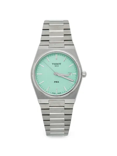 Pre-owned Tissot Prx 40mm Watch In Green