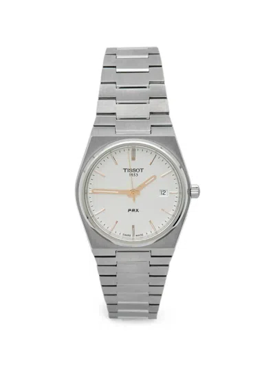 Pre-owned Tissot Prx 40mm Watch In White