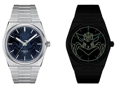 Pre-owned Tissot Prx Automatic 40mm Blue Dial Ufo Robot Grendizer T137.407.11.041.02