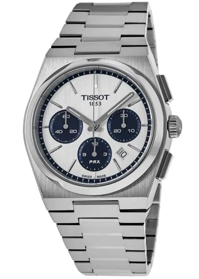 Tissot Prx Automatic Chronograph White Dial Steel Men's Watch T137.427.11.011.01