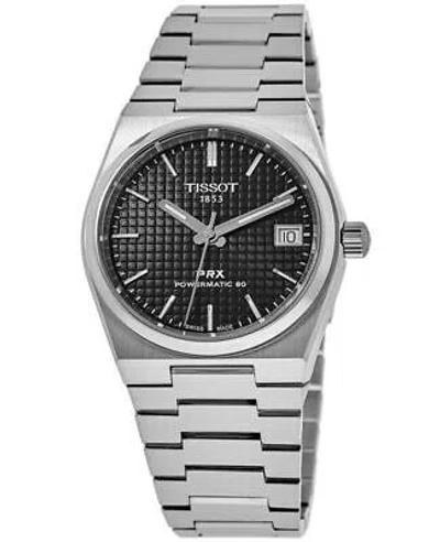 Pre-owned Tissot Prx Black Dial Automatic Dress 100m Unisex Watch T137.207.11.051.00