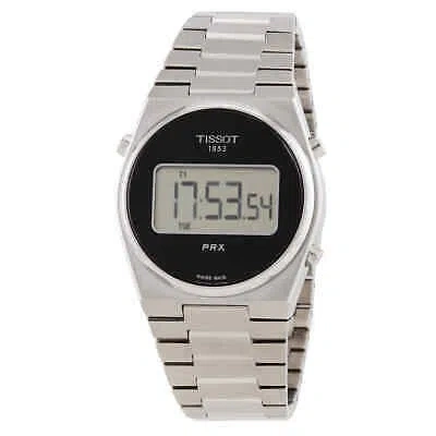 Pre-owned Tissot Prx Black Unisex Adults Watch - T137.263.11.050.00