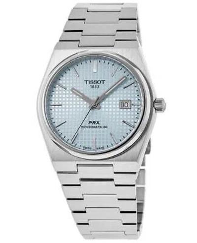 Pre-owned Tissot Prx Blue Dial Automatic Dress 100m Men's Watch T137.407.11.351.00