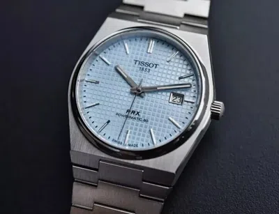 Pre-owned Tissot Prx Blue Men's Watch - T137.407.11.351.00