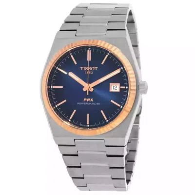 Pre-owned Tissot Prx Blue Men's Watch - T931.407.41.041.00