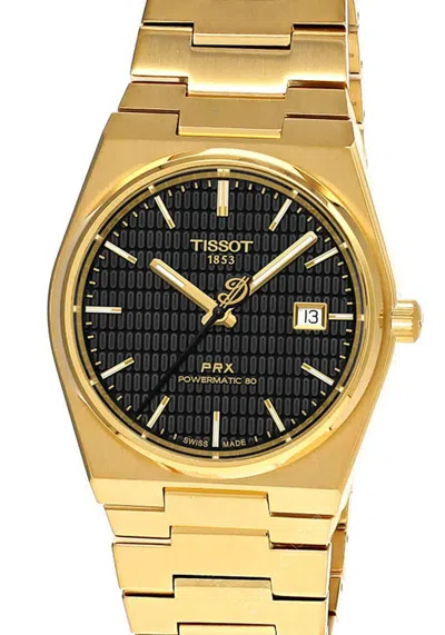 Pre-owned Tissot Prx Damian Lillard 40mm Auto Ss Ylw Gold Men's Watch T137.407.33.051.00