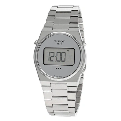 Tissot Prx Digital Quartz Silver Dial Men's Watch T1374631103000 In Metallic
