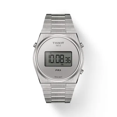 Pre-owned Tissot Prx Digital Stainless Steel 40mm Unisex Watch T137.463.11.030.00