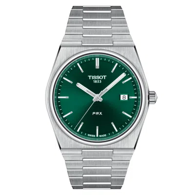Pre-owned Tissot Prx Green Dial Watch T137.410.11.091.00