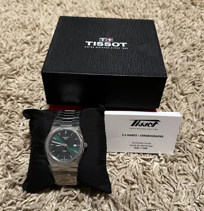 Pre-owned Tissot Prx Green Men's Watch - T137.210.11.081.00