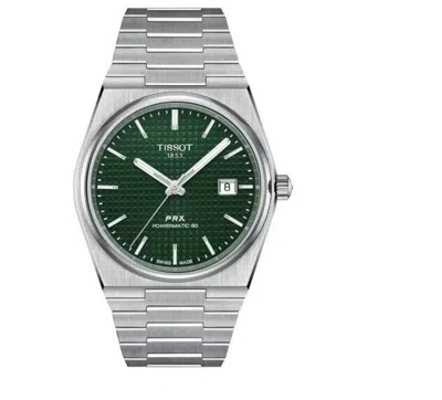 Pre-owned Tissot Prx Green Men's Watch - T137.407.11.091.00